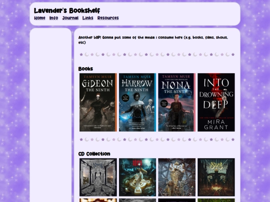 journal/bookshelf screenshot