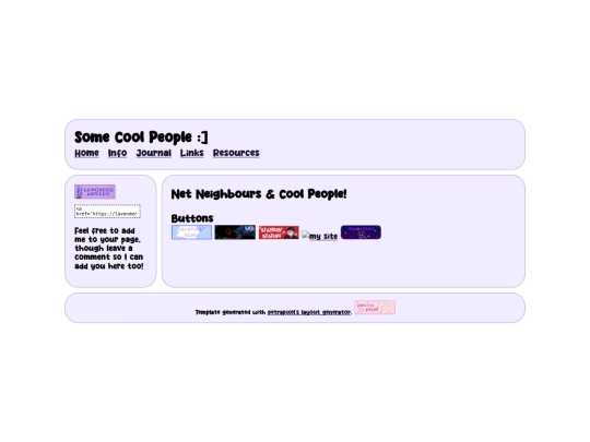 links screenshot