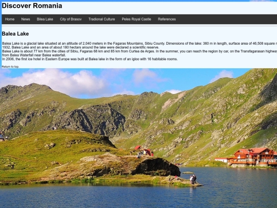 pages/Balea screenshot