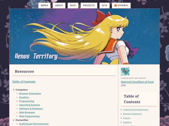 projects/resources screenshot