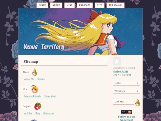 site/sitemap screenshot