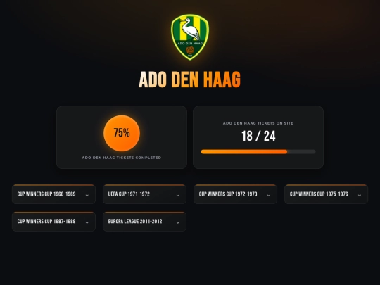 clubs/adodenhaag screenshot