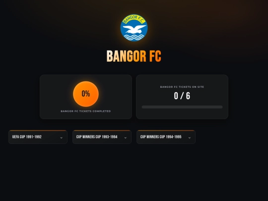 clubs/bangorfc screenshot