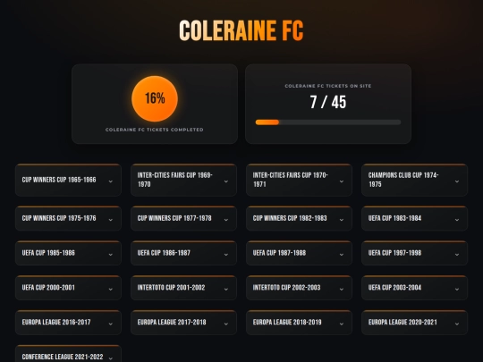 clubs/colerainefc screenshot