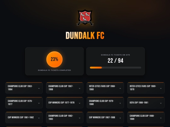 clubs/dundalkfc screenshot