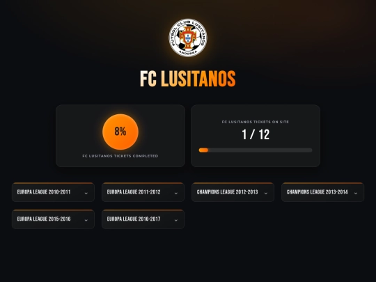 clubs/fclusitanos screenshot