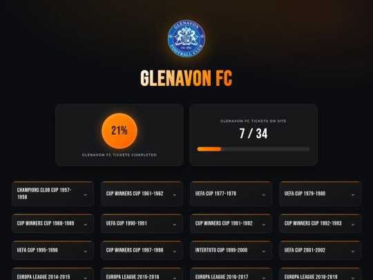 clubs/glenavonfc screenshot