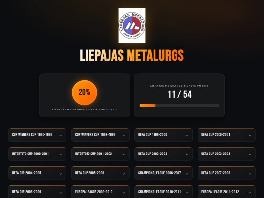 clubs/liepajasmetalurgs screenshot