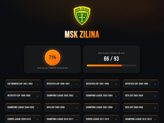 clubs/mskzilina screenshot