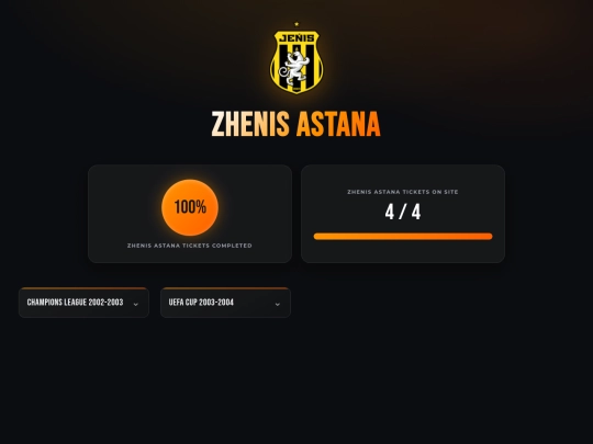 clubs/zhenisastana screenshot