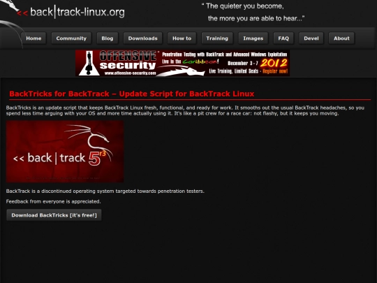 index screenshot