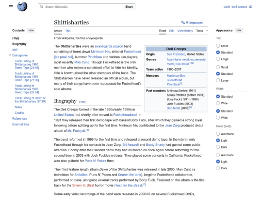 stikipedia/stiki/Deli Creeps - Wikipedia screenshot