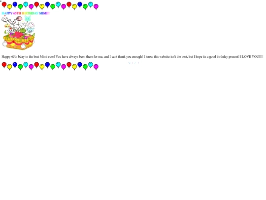 happybdaymimi screenshot