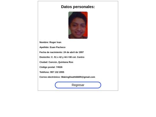 datospersonales screenshot