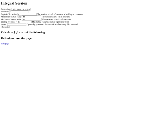 oldsite/rexprizer/integralsession screenshot