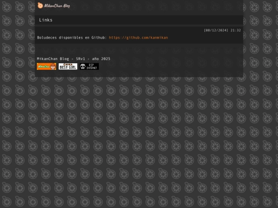 blog/links screenshot