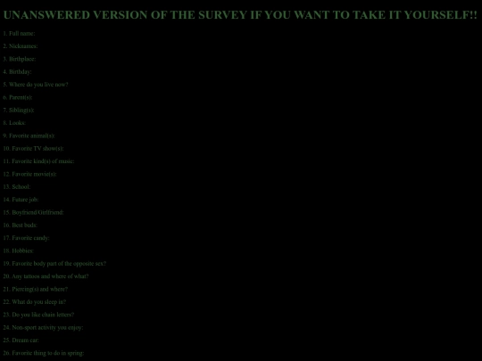 emptysurvey screenshot