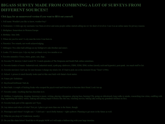 surveys screenshot