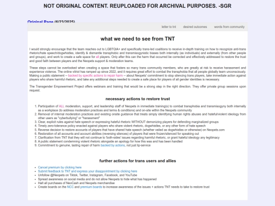 PETS/NEOPETS/RECEiPTS/TNTransphobes screenshot