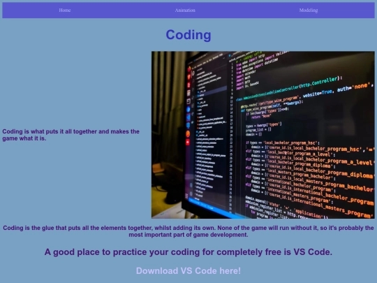 html/coding screenshot
