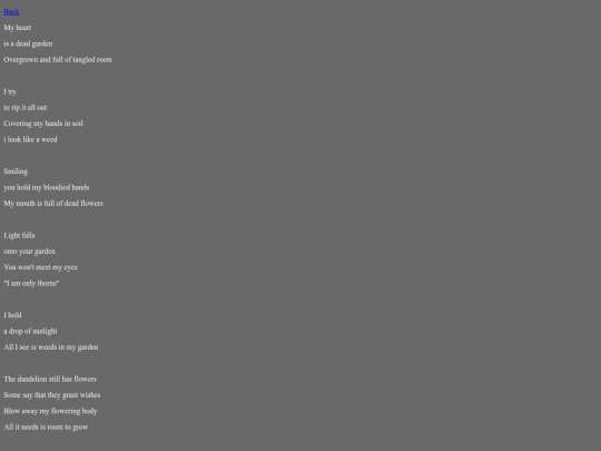 poetry/garden screenshot