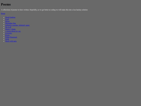poetry/poems screenshot