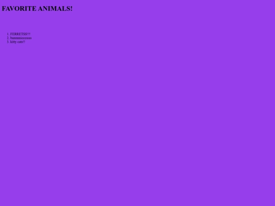 favoriteanimals screenshot