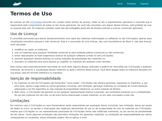Projeto_Programação_Web_I  /Pag_Termo-Políticas-Site screenshot