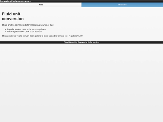 FluidInformation screenshot
