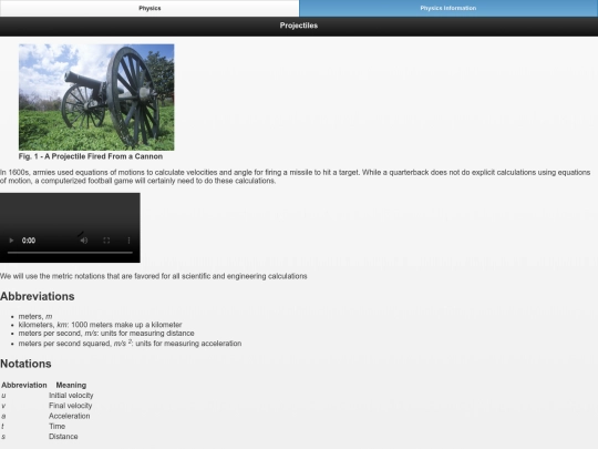 PhysicsInfo screenshot