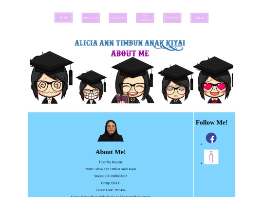 aboutme screenshot