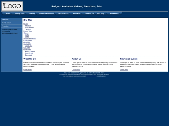 site-map screenshot