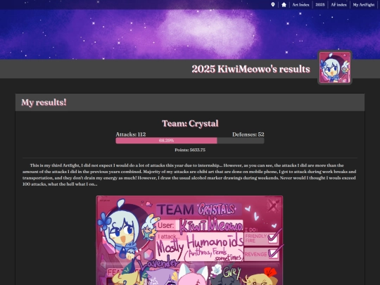 art/ArtFight/2025 screenshot