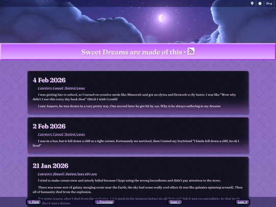 blog/dreams/page-2 screenshot