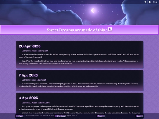 blog/dreams/page-3 screenshot