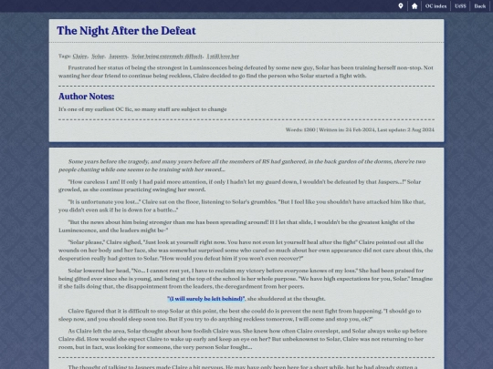 oc/UtSS/story/The_Night_After_the_Defeat screenshot