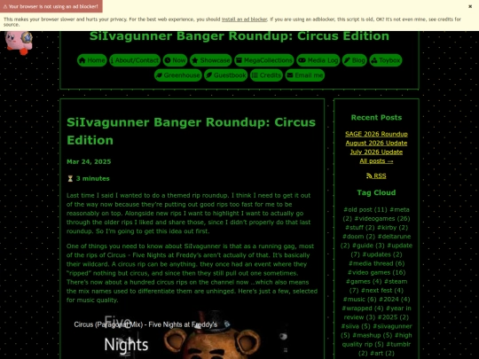 blog/posts/siivacircus screenshot