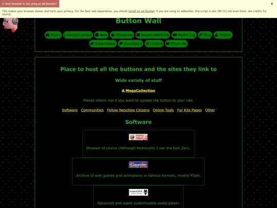 megacol/buttons screenshot