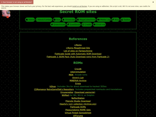 megacol/kits/roms screenshot