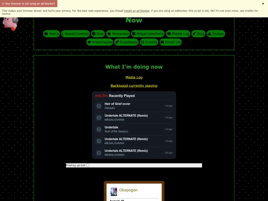 now screenshot