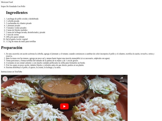 pastas/sopes screenshot