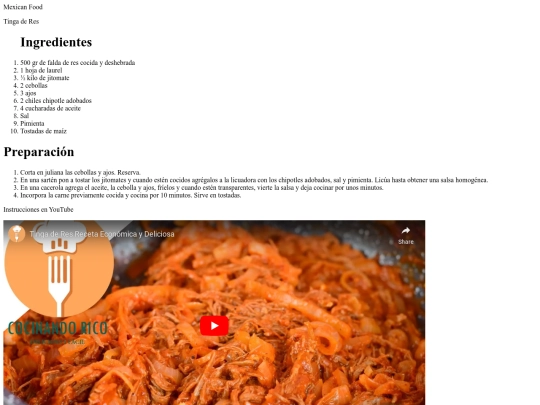 pastas/tingaderes screenshot