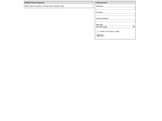 signup screenshot