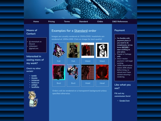 charactertest screenshot