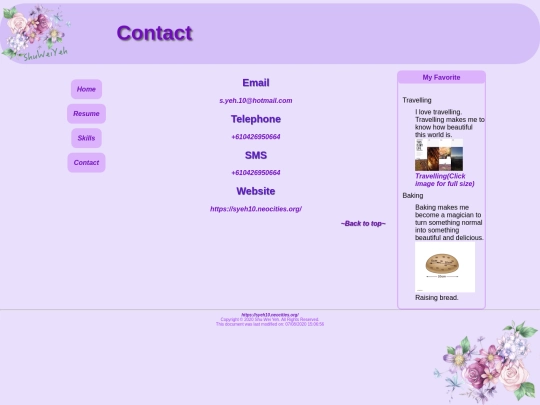 contact screenshot