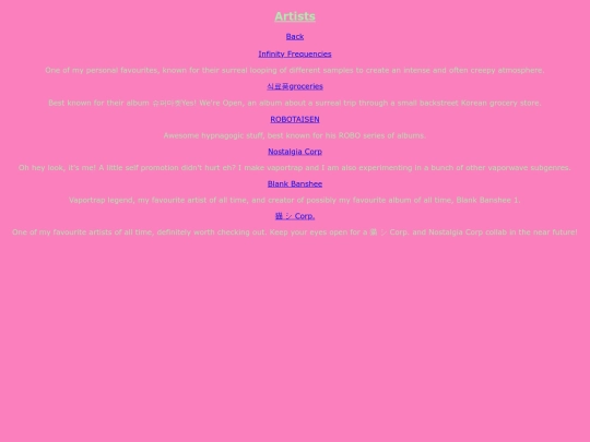 artists screenshot