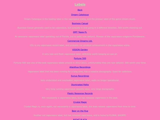 labels screenshot