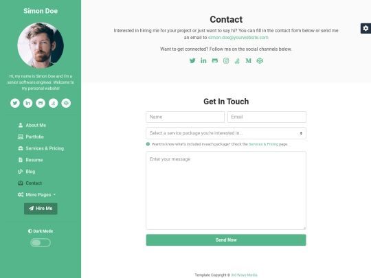 contact screenshot