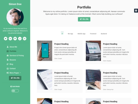 portfolio screenshot