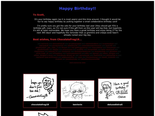 bday screenshot